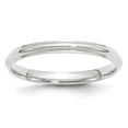 thumbnail image 1 of 14k White Gold 2.5mm Half Round with Edge Wedding Band Size 12.5 WHRE025, 1 of 5