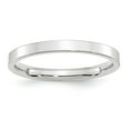 thumbnail image 1 of 14k White Gold 2.5mm Standard Weight Flat Comfort Fit Wedding Band Size 4 WFLC025, 1 of 5