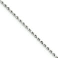 thumbnail image 1 of 14k White Gold 2.75mm Diamond-Cut Rope Chain, 1 of 1