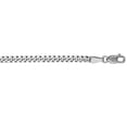 14k White Gold 2.8mm Gourmette Chain Necklace With Lobster Clasp 18 ...