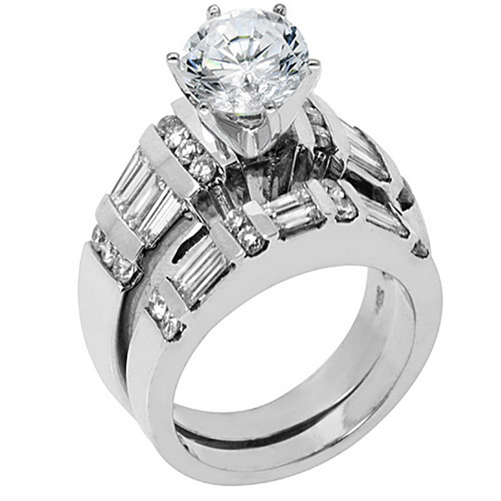 14k White Gold 2 95 Carats Round Baguette Diamond Engagement Ring Bridal Set D0033382 3a47 4160 B5ff 71b9d65430c5 1.7de8a9b47fafafad5c3c1d125d3143a6 