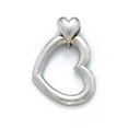 thumbnail image 1 of 14k White Gold 2-Piece Heart Pendant - 2.0 Grams, 1 of 2