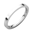 thumbnail image 1 of 14k White Gold 2mm Flat Comfort Fit Band Ring - 2.5 Grams - Size 4.5, 1 of 2