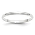 thumbnail image 1 of 14k White Gold 2mm Ltw Half Round Band Size 11 Ring, 1 of 2