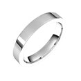 thumbnail image 1 of 14k White Gold 3.5mm Flat Comfort-Fit Band Ring Size 7 Ring for Women and Men - 4.2 Grams, 1 of 2