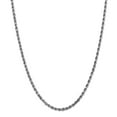 thumbnail image 1 of 14k White Gold 3.5mm Solid Plain Rope Chain w/ Lobster Clasp 24", 1 of 5