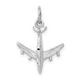 thumbnail image 1 of 14k White Gold 3-D Airplane Charm, 1 of 4