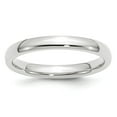 thumbnail image 1 of 14k White Gold 3mm Comfort-Fit Band - Size 5, 1 of 3