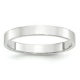 thumbnail image 1 of 14k White Gold 3mm Ltw Flat Band Size 6.5 Ring, 1 of 2