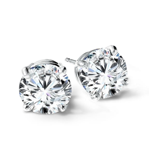 14k White Gold 4.00cttw FG-VS Lab Grown Diamond Studs