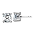 14k White Gold 4 Ctw Cert Lab Grown Diamond SI+ G+ Cushion 4 Prong ...