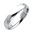 thumbnail image 1 of 14k White Gold 4mm Comfort-Fit Wedding Band Ring Size 8 Wedding Band for Women and Men - 3.2 Grams, 1 of 2