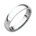 thumbnail image 1 of 14k White Gold 4mm Polished Light Comfort Fit Band Ring - 4.4 Grams - Size 10, 1 of 2