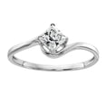 thumbnail image 1 of 14k White Gold 4mm Princess Cut Cubic Zirconia ring, 1 of 4