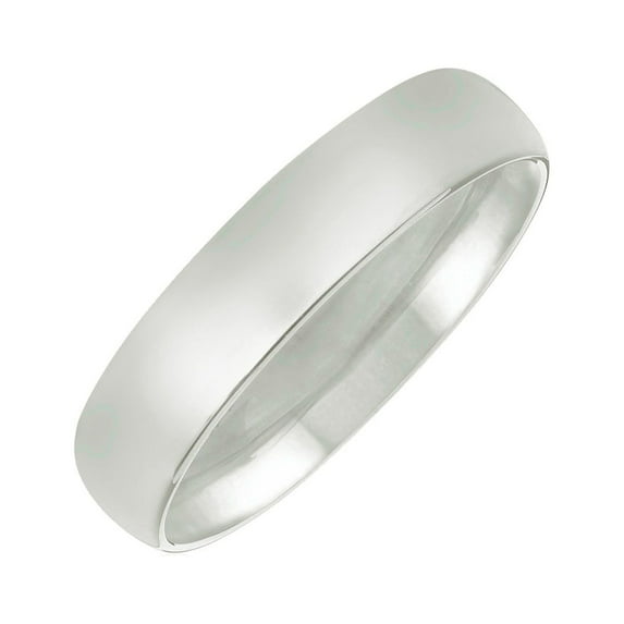 14k White Gold 5mm Comfort Fit Wedding Band