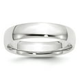 thumbnail image 1 of 14k White Gold 5mm Lightweight Comfort Fit Wedding Band Size 5, 1 of 1