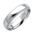 thumbnail image 1 of 14k White Gold 5mm Milligrain Comfort-Fit Wedding Band Ring Size 6.5 Wedding Band for Women and Men, 1 of 2