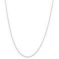 thumbnail image 1 of 14k White Gold .5mm Solid D-Cut Cable Chain - 1.0 Grams - 24 Inch - Spring Ring, 1 of 4