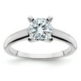 thumbnail image 1 of 14k White Gold 6.5mm ROUND G , H , I Moissanite Solitaire Engagement Ring Size 6 (1 cttw.), 1 of 4