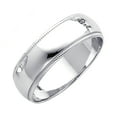 thumbnail image 1 of 14k White Gold 6mm Milligrain Wedding Band Ring Size 7 Wedding Band for Women and Men - 4.0 Grams, 1 of 2