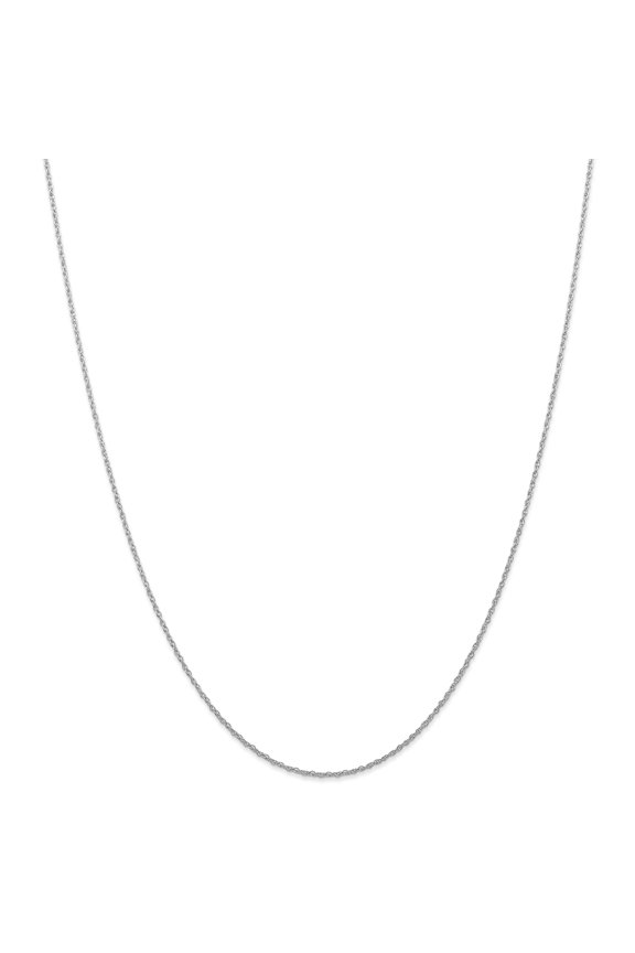 14k White Gold .7 mm Carded Cable Rope Chain