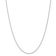 thumbnail image 1 of 14k White Gold .7mm Cable Chain Necklace - 2.3 Grams - 24 Inch - Lobster Claw, 1 of 2