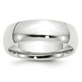 thumbnail image 1 of 14k White Gold 7mm Comfort-Fit Band - Size 9, 1 of 3