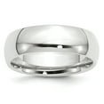 thumbnail image 1 of 14k White Gold 7mm Comfort-Fit Band, 1 of 1