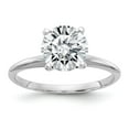 thumbnail image 1 of 14k White Gold .80ct. 6mm Moissanite Solitaire Engagement Ring Size 8, 1 of 5