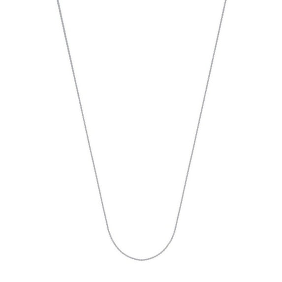 14k White Gold .9mm Cable Chain Necklace 5mm Spring Ring Closure - 1.5 Grams - 20 Inch