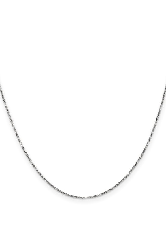 14k White Gold .9mm Cable Chain