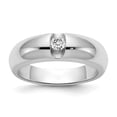 thumbnail image 1 of 14k White Gold A Diamond men's band Y1448A, 1 of 5