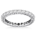 thumbnail image 1 of 14k White Gold Ageless Round Cut Diamond Eternity Ring Size 6, 1 of 4