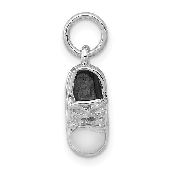14k White Gold Small Shoe Charm - 1.9 Grams - Measures 14x5mm