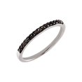 thumbnail image 1 of 14k White Gold Black Diamond 0.2 Dwt Black Diamond Ring -- Size 6.5 Ring for Women, 1 of 2