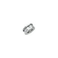 thumbnail image 1 of 14k White Gold Cubic Zirconia Tiny Pendant Necklace 6x6mm Pendant for Women - .5 Grams, 1 of 2