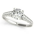 thumbnail image 1 of 14k White Gold Cathedral Design Diamond Engmt Ring 1 1/4 cttw Size 7.5, 1 of 4