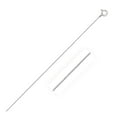thumbnail image 1 of 14k White Gold Classic Box Chain 0.45mm 18 in Spring Ring Clasp, 1 of 3