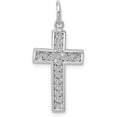thumbnail image 1 of 14k White Gold Cross Charm - 30mm, 1 of 6