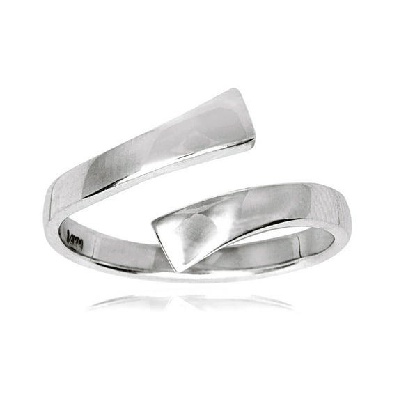 14k White Gold Cubic Zirconia Adjustable Elegant Body Jewelry toe ring toe ring for Women