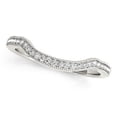 thumbnail image 1 of 14k White Gold Curvy Pave Set Diamond Wedding Band (1/6 cttw) Size 3, 1 of 2