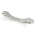 thumbnail image 1 of 14k White Gold Curvy Pave Set Diamond Wedding Band (1/6 cttw) Size 5, 1 of 2