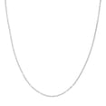 thumbnail image 1 of 14k White Gold Designer Rolo Chain Necklace 1.82mm Small Lobster Claw Closure 24 Inch Chain Necklace for Women and Men, 1 of 2