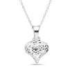 thumbnail image 1 of 14k White Gold Diamond Cut Heart Necklace, 1 of 1