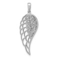 thumbnail image 1 of 14k White Gold Diamond Open-work Wing Pendant Q-PM5144-005-WA, 1 of 4