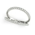 thumbnail image 1 of 14k White Gold Diamond Split Band Ring (1/4 cttw) Size 6.5, 1 of 2