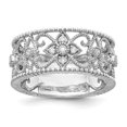 thumbnail image 1 of 14k White Gold Diamond Vintage Band RM5707, 1 of 5