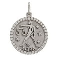 thumbnail image 1 of 14k White Gold  Diamond Zodiac Sign Libra Pendant - Libra,White, 1 of 3