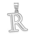 thumbnail image 1 of 14k White Gold Etched Finish Block Letter R Initial Design Pendant, 1 of 4