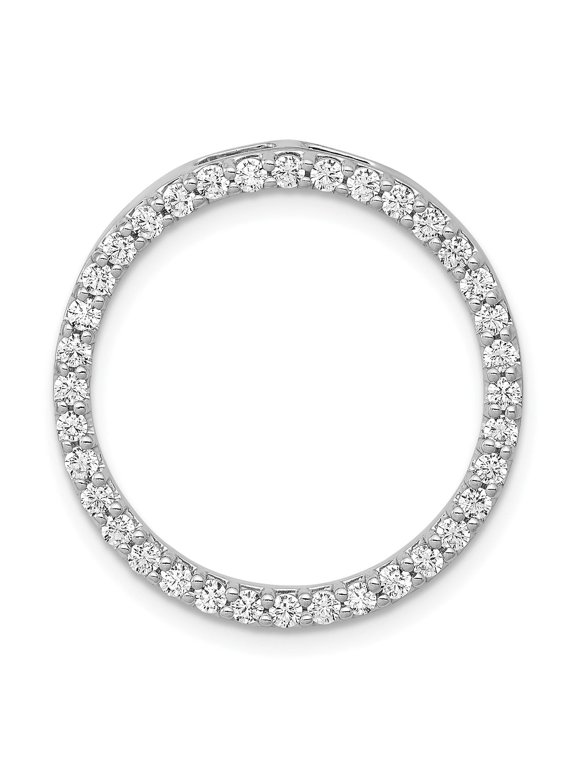 14k White Gold Eternity Band for Women with Round Cut Diamonds, Prong Set Full Circle Ring for Anniversary, Wedding, or Stackable Wear, Symbol of Eternal Love and Commitment
